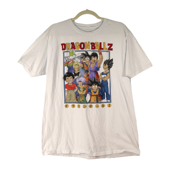 Dragon Ball Z Animation Retro Style White Graphic Mens T-Shirt Size Large - Picture 2 of 6